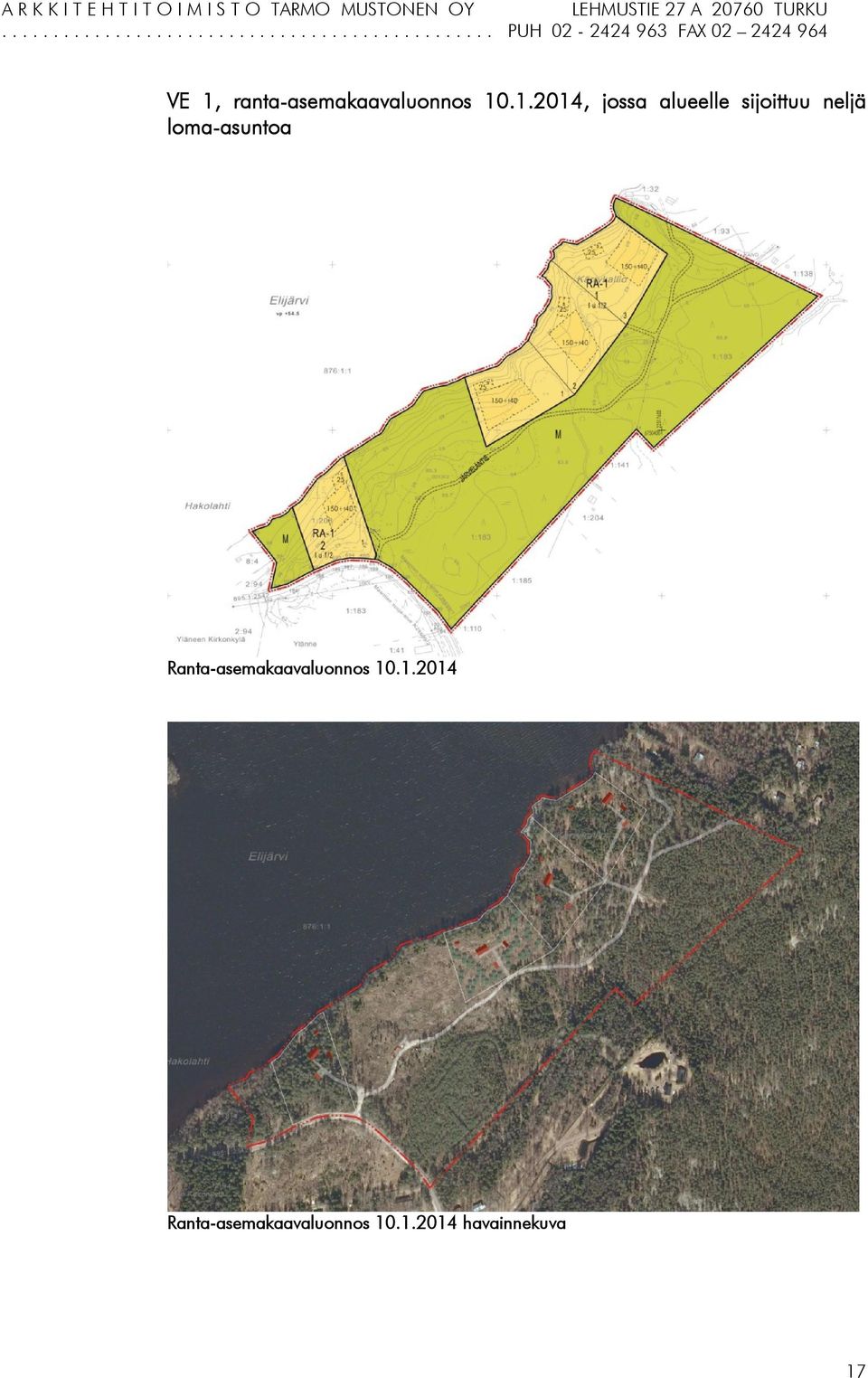 loma-asuntoa Ranta-asemakaavaluonnos 10