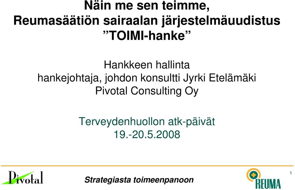 hankejohtaja, johdon konsultti Jyrki Etelämäki