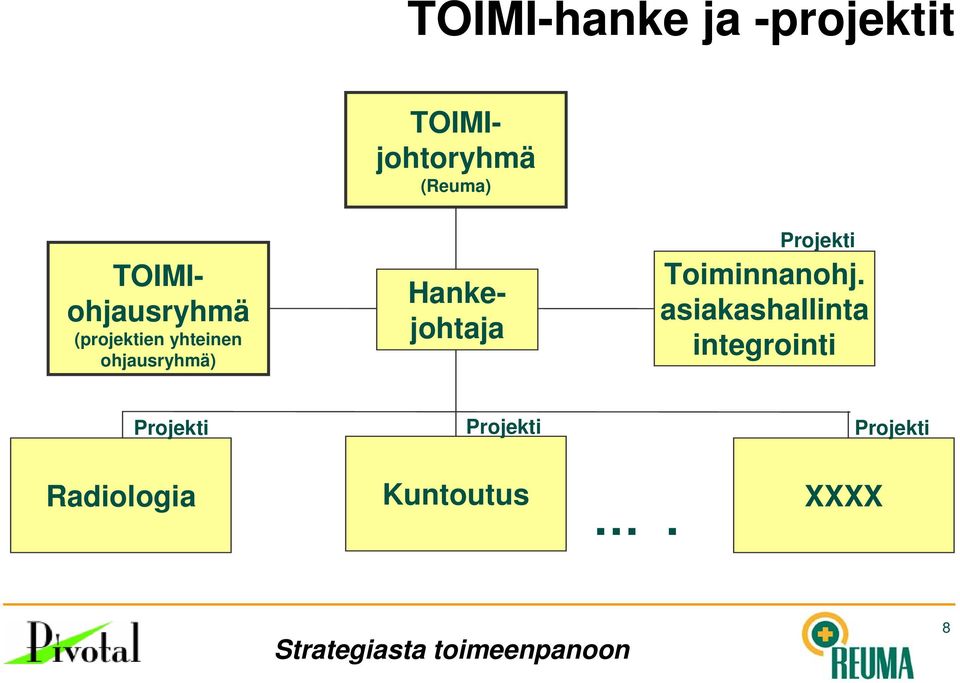 Hankejohtaja Projekti Toiminnanohj.