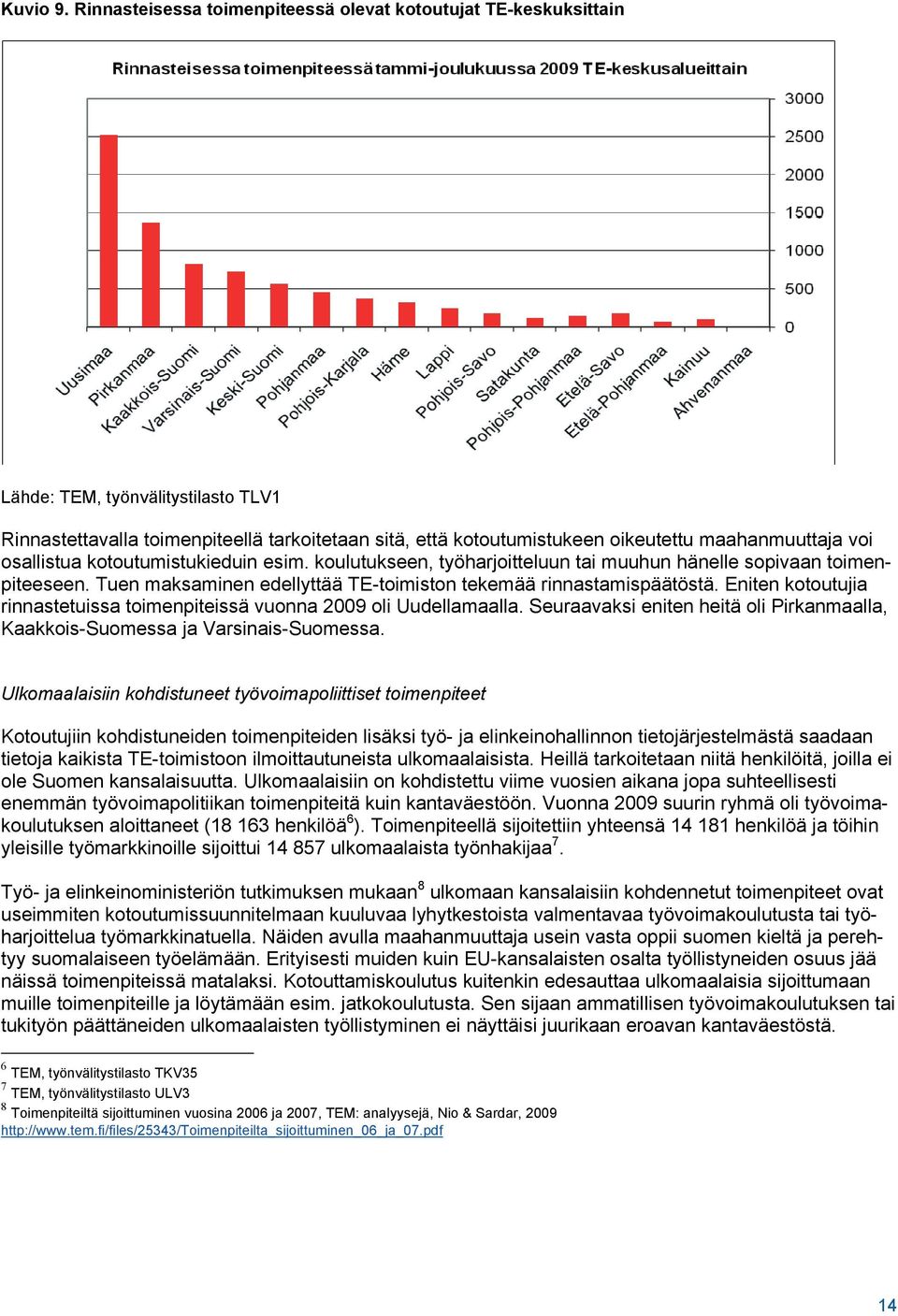 voi osallistua kotoutumistukieduin esim. koulutukseen, työharjoitteluun tai muuhun hänelle sopivaan toimenpiteeseen. Tuen maksaminen edellyttää TE-toimiston tekemää rinnastamispäätöstä.