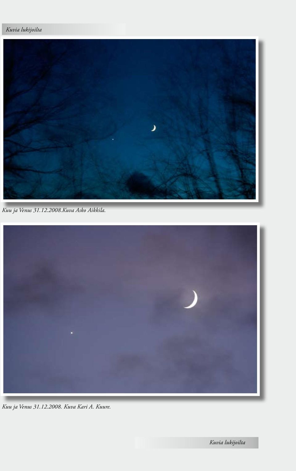 Kuu ja Venus 31.12.2008.