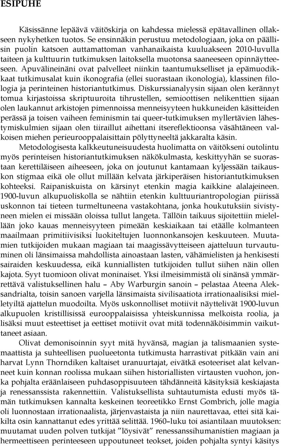 opinnäytteeseen.