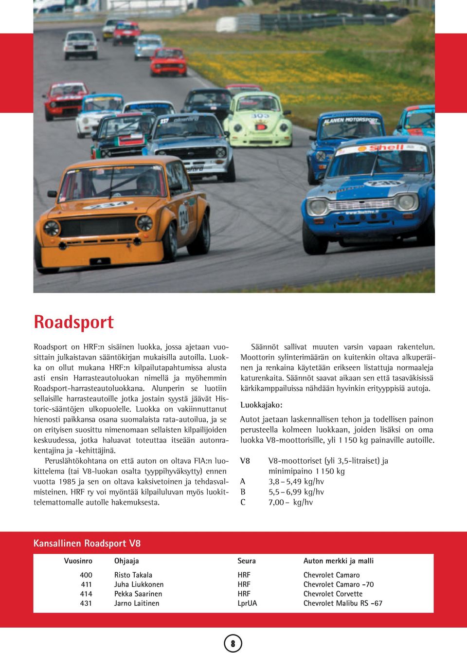 Alunperin se luotiin sellaisille harrasteautoille jotka jostain syystä jäävät Historic-sääntöjen ulkopuolelle.