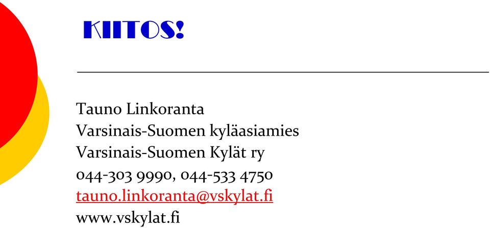 kyläasiamies Varsinais-Suomen Kylät