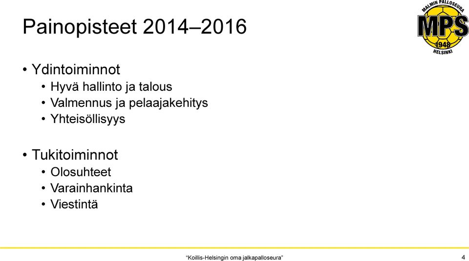 pelaajakehitys Yhteisöllisyys