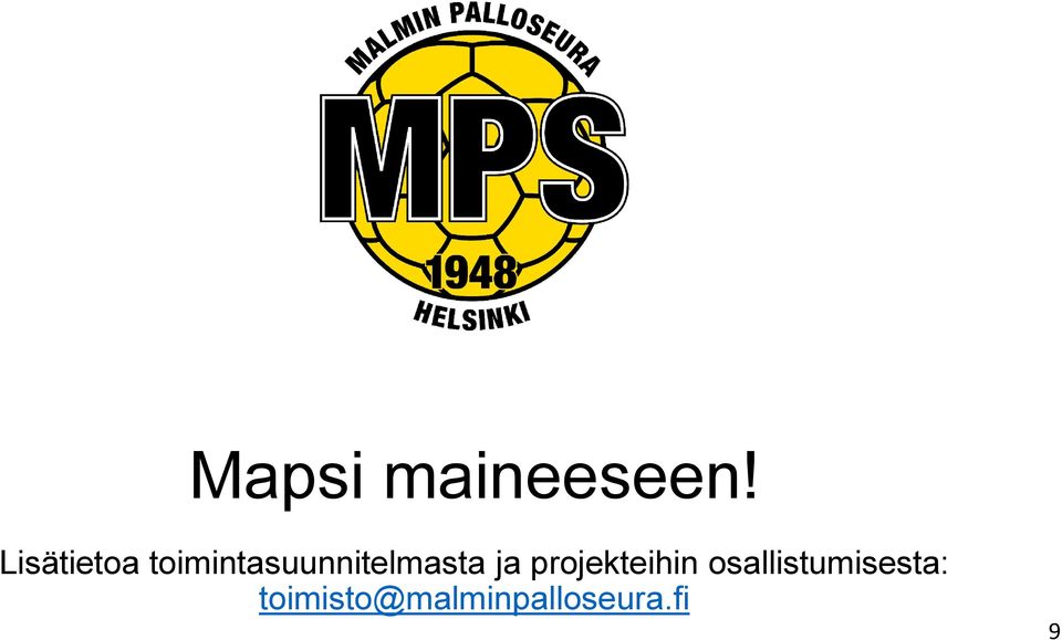toimintasuunnitelmasta ja