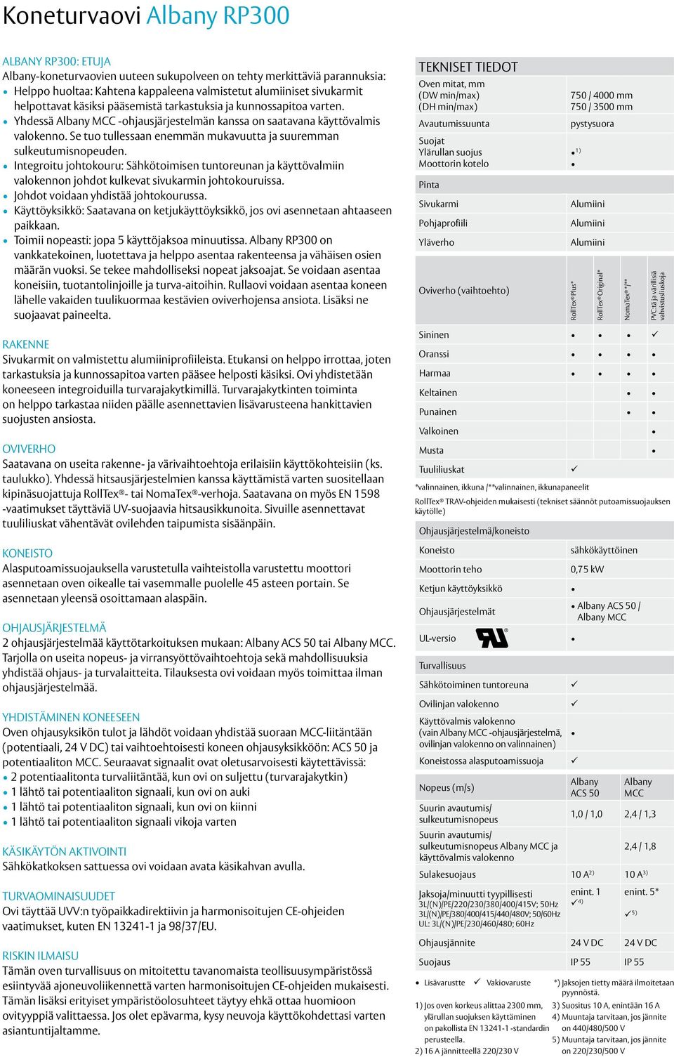 Se tuo tullessaan enemmän mukavuutta ja suuremman sulkeutumisnopeuden. Integroitu johtokouru: Sähkötoimisen tuntoreunan ja käyttövalmiin valokennon johdot kulkevat sivukarmin johtokouruissa.