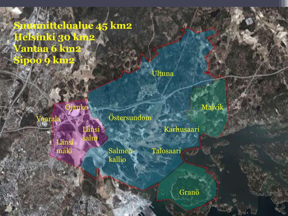 Länsi mäki Ojanko Länsi salmi Östersundom