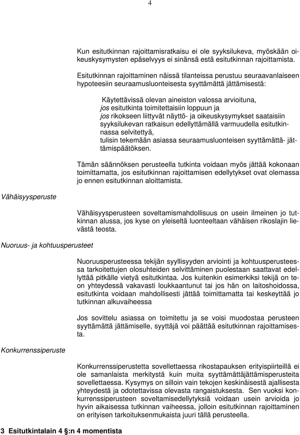 toimitettaisiin loppuun ja jos rikokseen liittyvät näyttö- ja oikeuskysymykset saataisiin syyksilukevan ratkaisun edellyttämällä varmuudella esitutkinnassa selvitettyä, tulisin tekemään asiassa