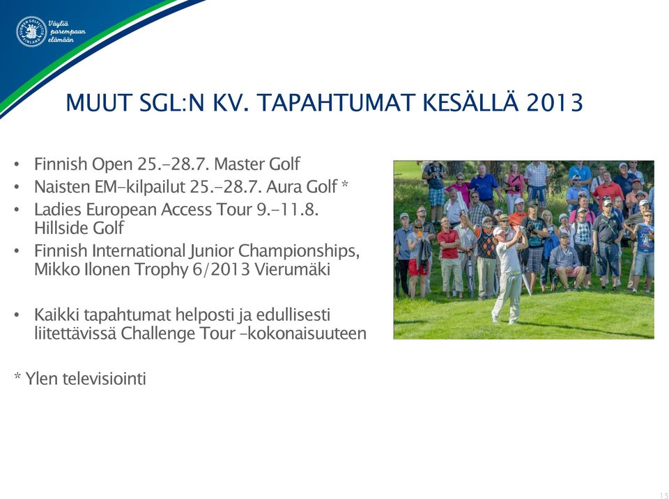 8. Hillside Golf Finnish International Junior Championships, Mikko Ilonen Trophy 6/2013