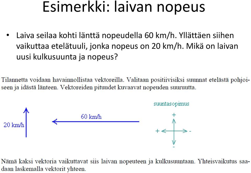 Yllättäen siihen vaikuttaa etelätuuli, jonka