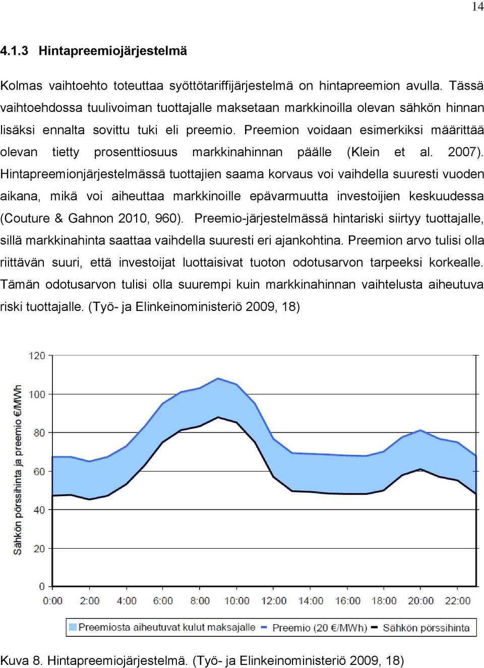 Preemion voidaan esimerkiksi määrittää olevan tietty prosenttiosuus markkinahinnan päälle (Klein et al. 2007).