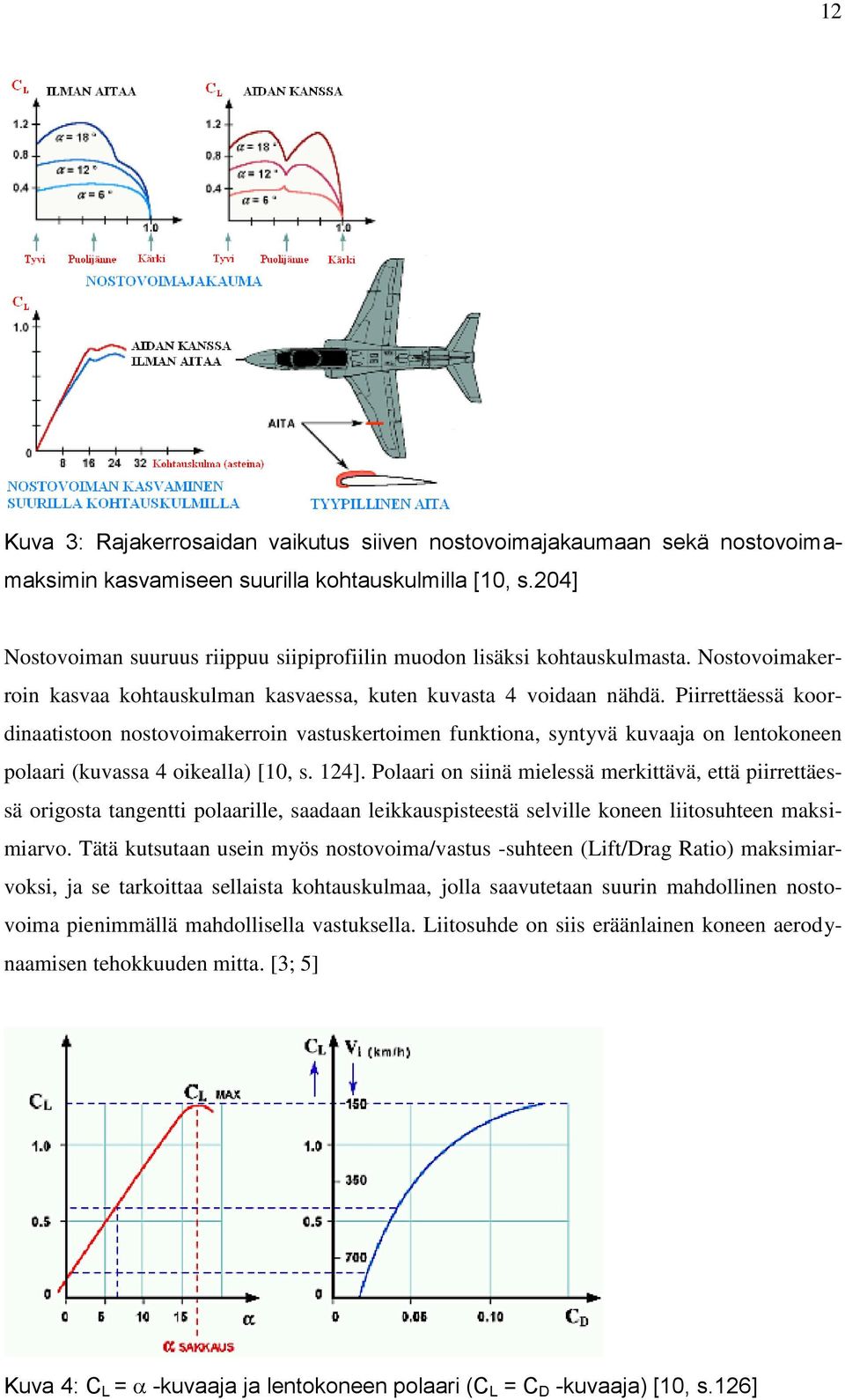Piirrettäessä koordinaatistoon nostovoimakerroin vastuskertoimen funktiona, syntyvä kuvaaja on lentokoneen polaari (kuvassa 4 oikealla) [10, s. 124].