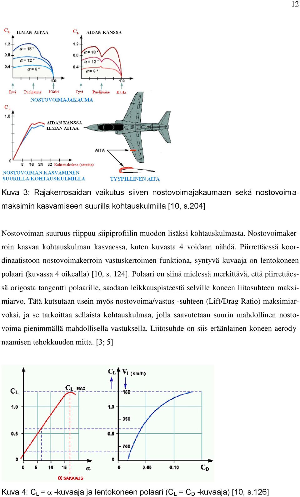 Piirrettäessä koordinaatistoon nostovoimakerroin vastuskertoimen funktiona, syntyvä kuvaaja on lentokoneen polaari (kuvassa 4 oikealla) [10, s. 124].
