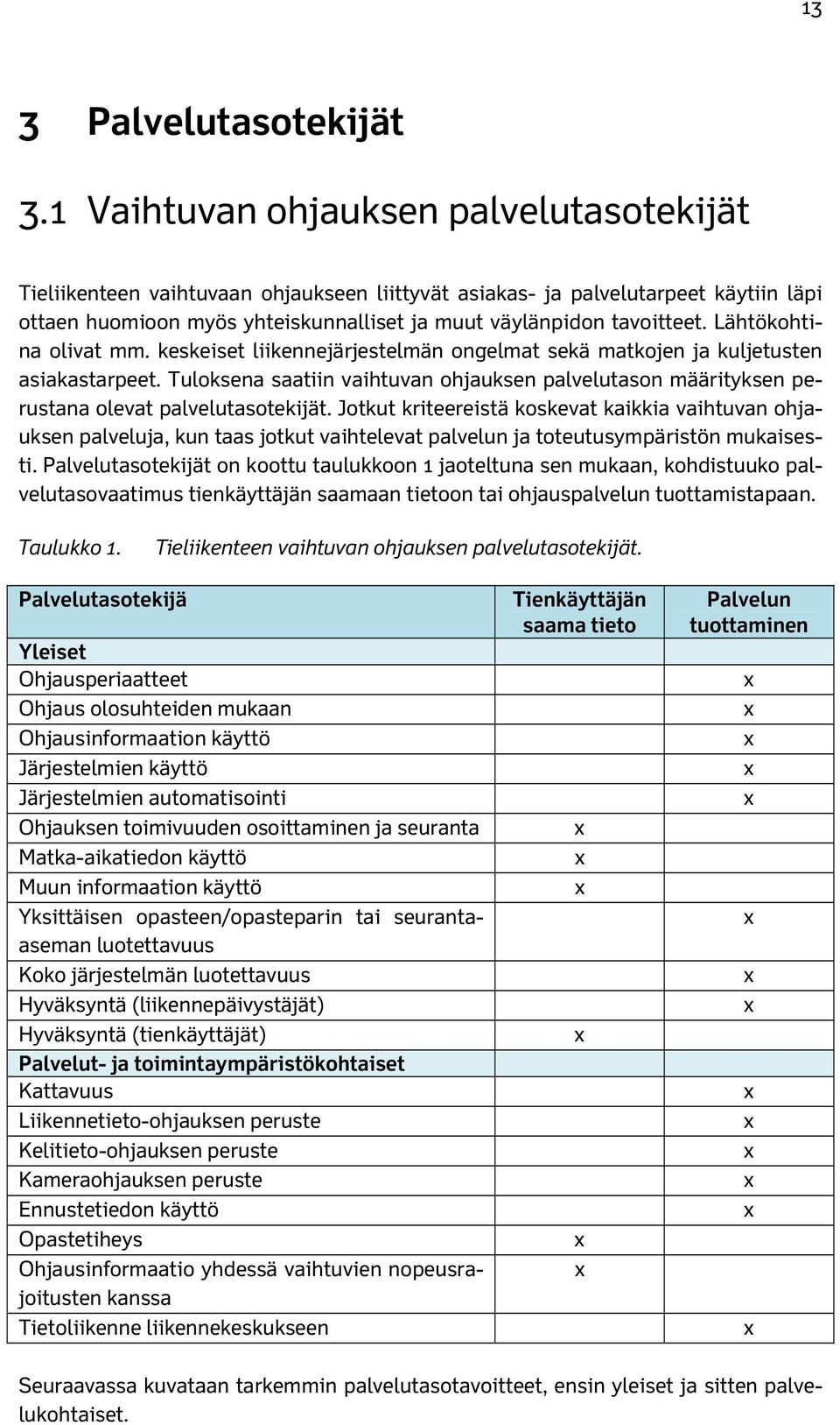 Lähtökohtina olivat mm. keskeiset liikennejärjestelmän ongelmat sekä matkojen ja kuljetusten asiakastarpeet.