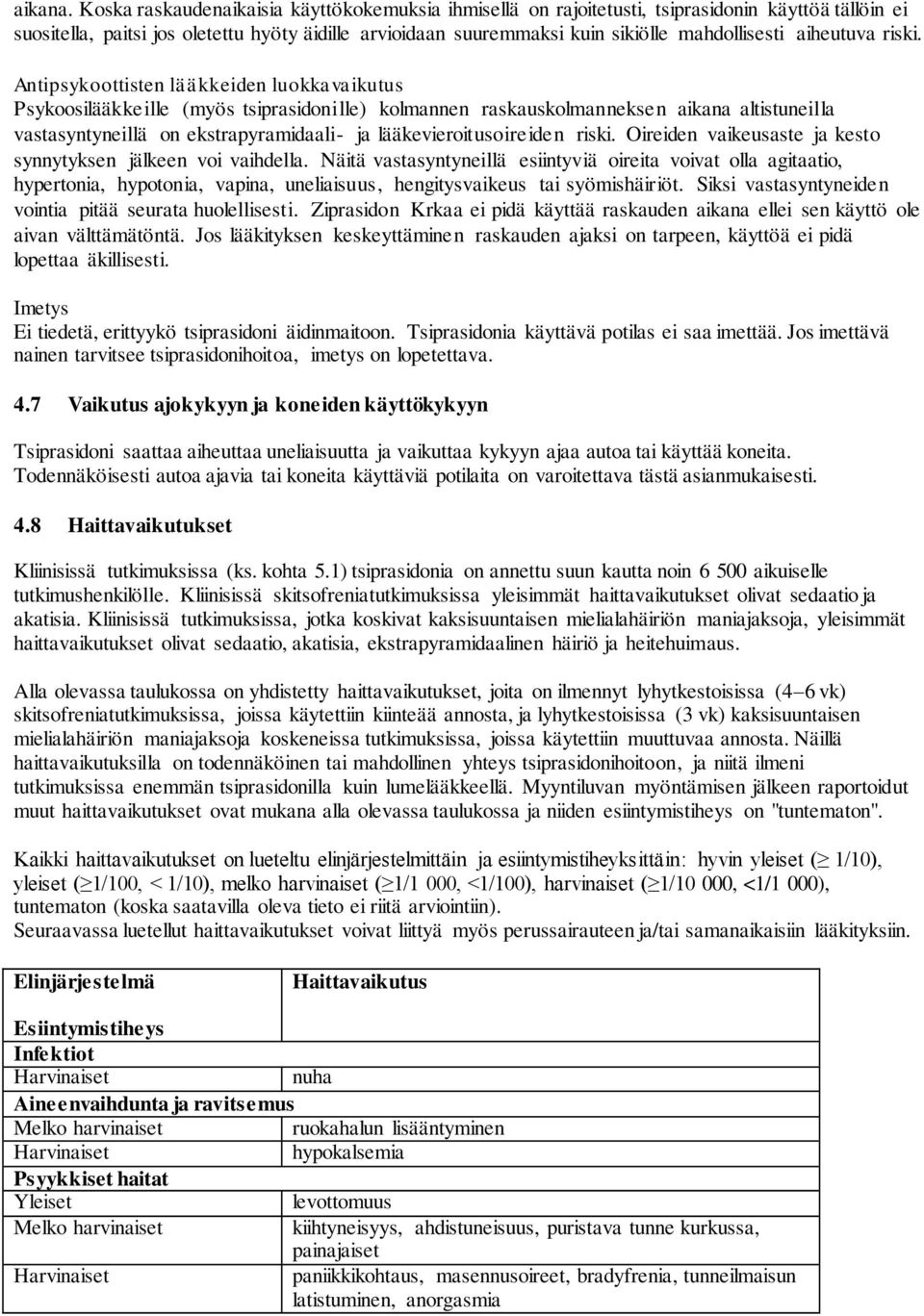 aiheutuva riski.