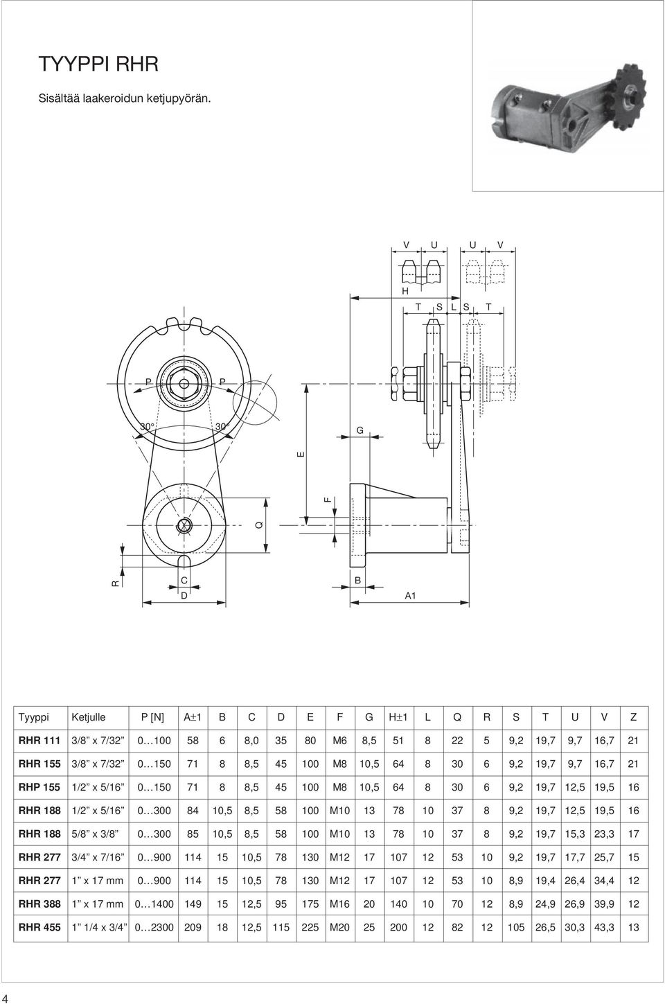 6 9,2 19,7 9,7 16,7 21 R 155 1/2 x 5/16 0 150 71 8 8,5 45 100 8 10,5 64 8 30 6 9,2 19,7 12,5 19,5 16 RR 188 1/2 x 5/16 0 300 84 10,5 8,5 58 100 10 13 78 10 37 8 9,2 19,7 12,5 19,5 16 RR 188 5/8 x 3/8