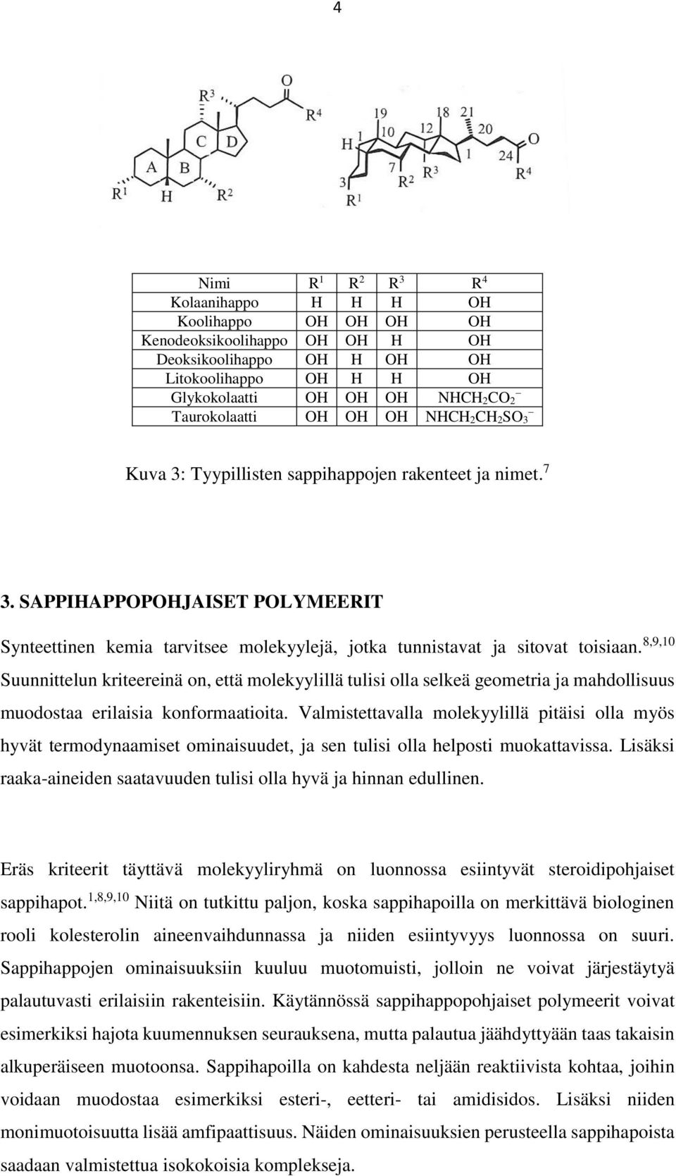 SAPPIHAPPOPOHJAISET POLYMEERIT Synteettinen kemia tarvitsee molekyylejä, jotka tunnistavat ja sitovat toisiaan.