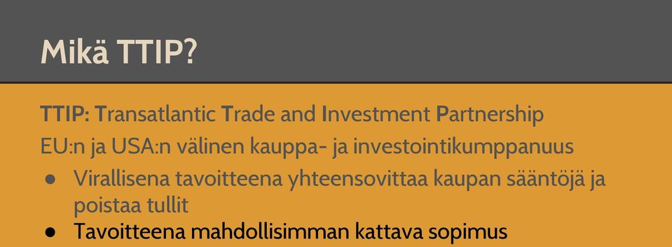 ja USA:n välinen kauppa- ja investointikumppanuus