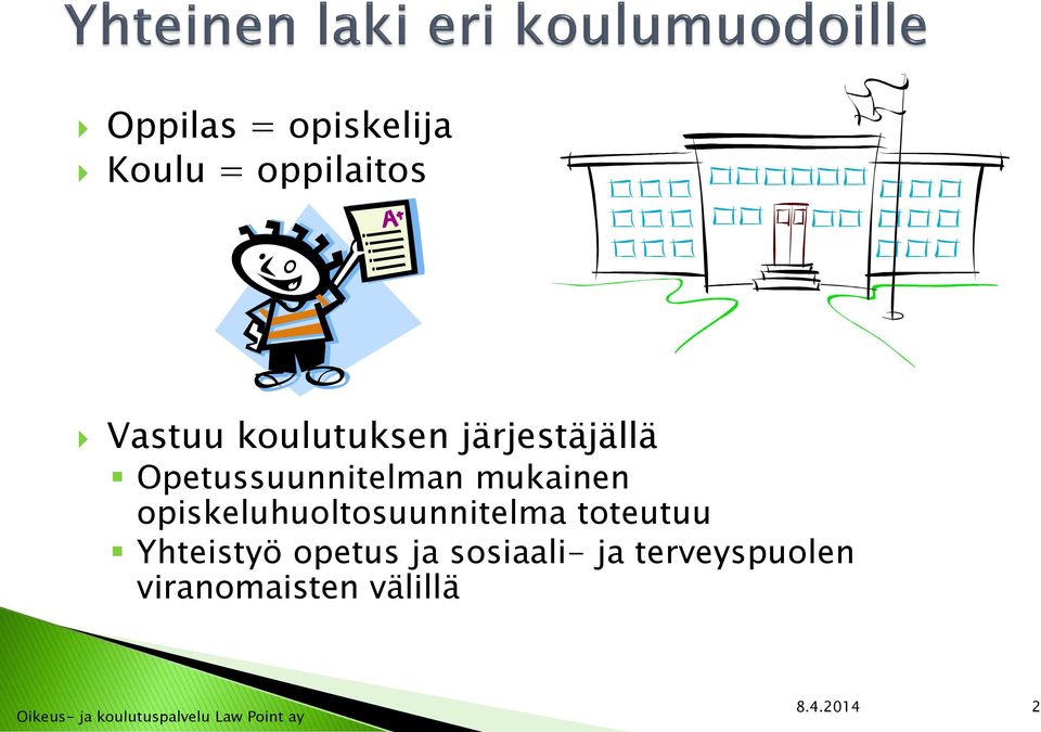 opiskeluhuoltosuunnitelma toteutuu Yhteistyö opetus