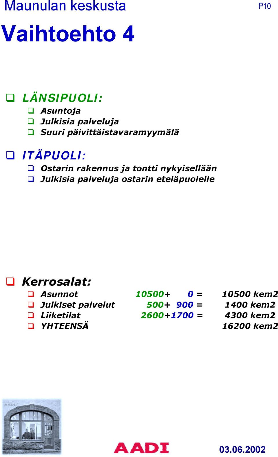 Ostarin rakennus ja tontti nykyisellään!