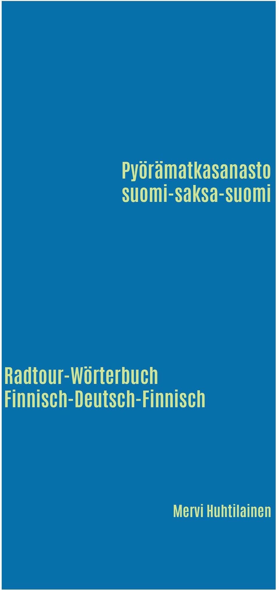 Radtour-Wörterbuch