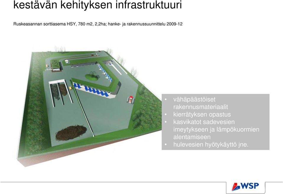 vähäpäästöiset rakennusmateriaalit kierrätyksen opastus kasvikatot