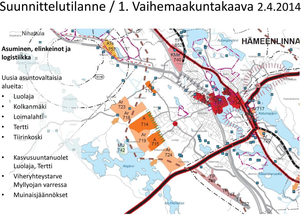 alueita: Luolaja Kolkanmäki Loimalahti Tertti Tiirinkoski