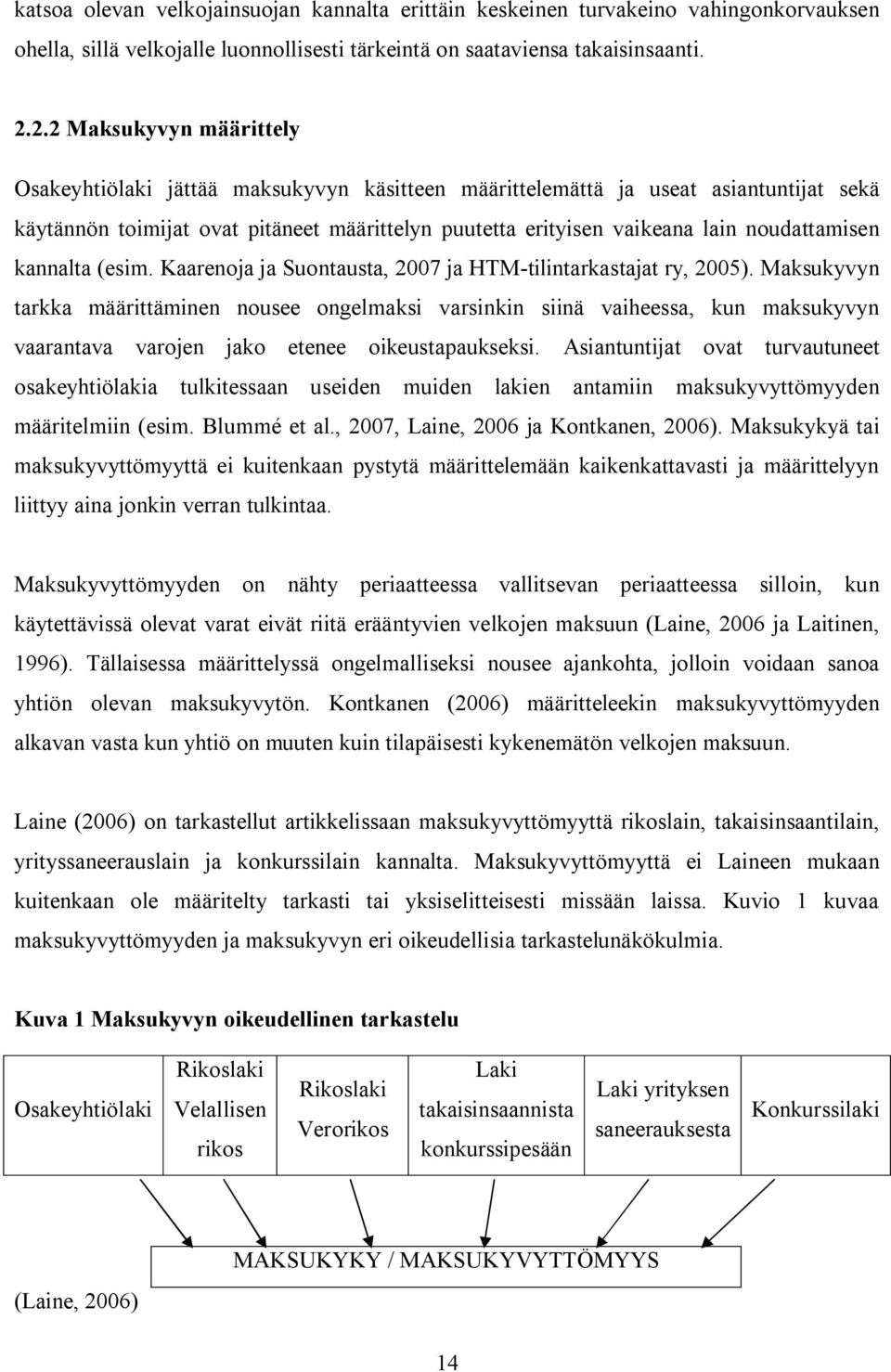 noudattamisen kannalta (esim. Kaarenoja ja Suontausta, 2007 ja HTM-tilintarkastajat ry, 2005).