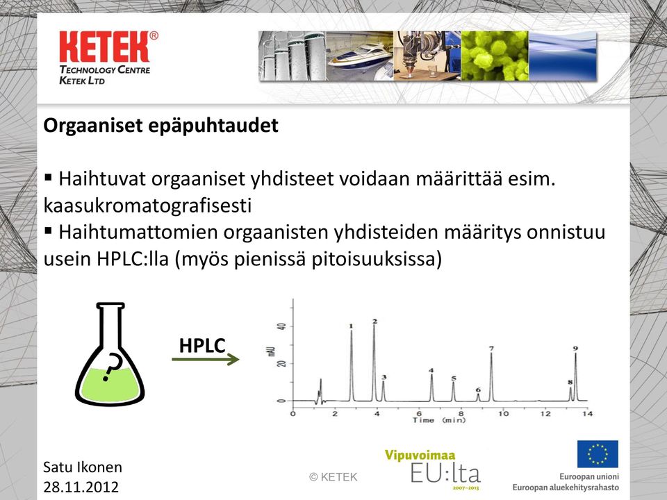 kaasukromatografisesti Haihtumattomien orgaanisten