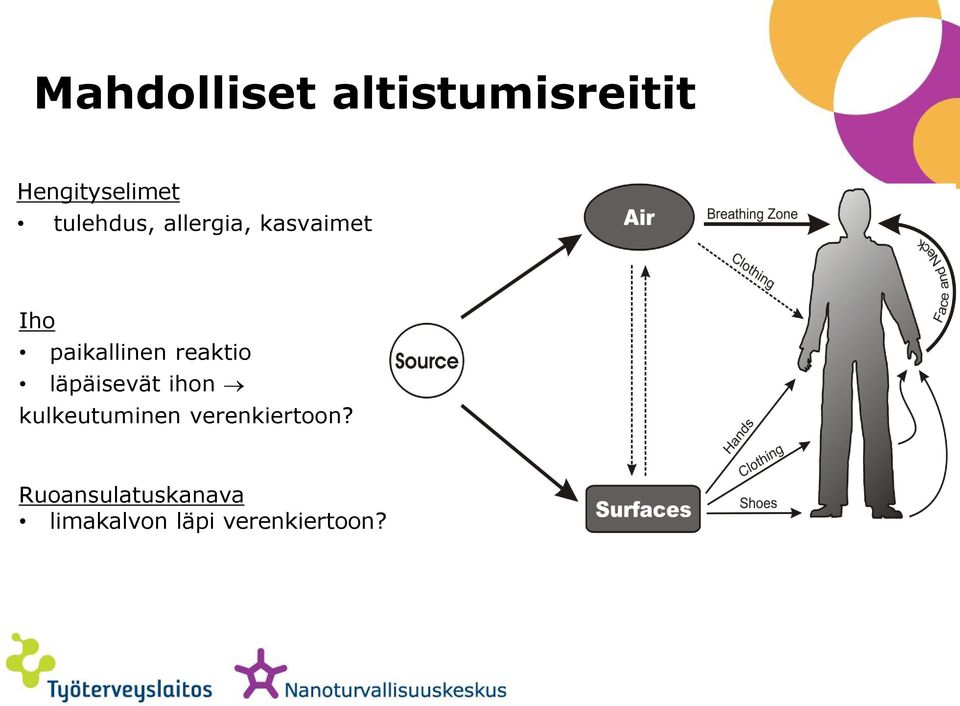 reaktio läpäisevät ihon kulkeutuminen