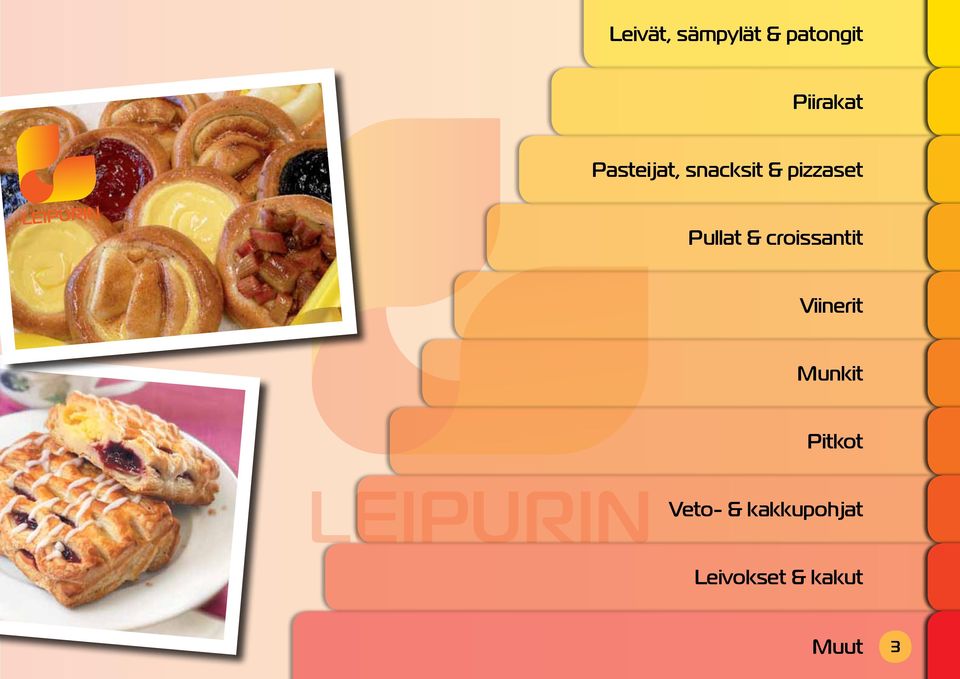 & croissantit Viinerit Munkit Pitkot