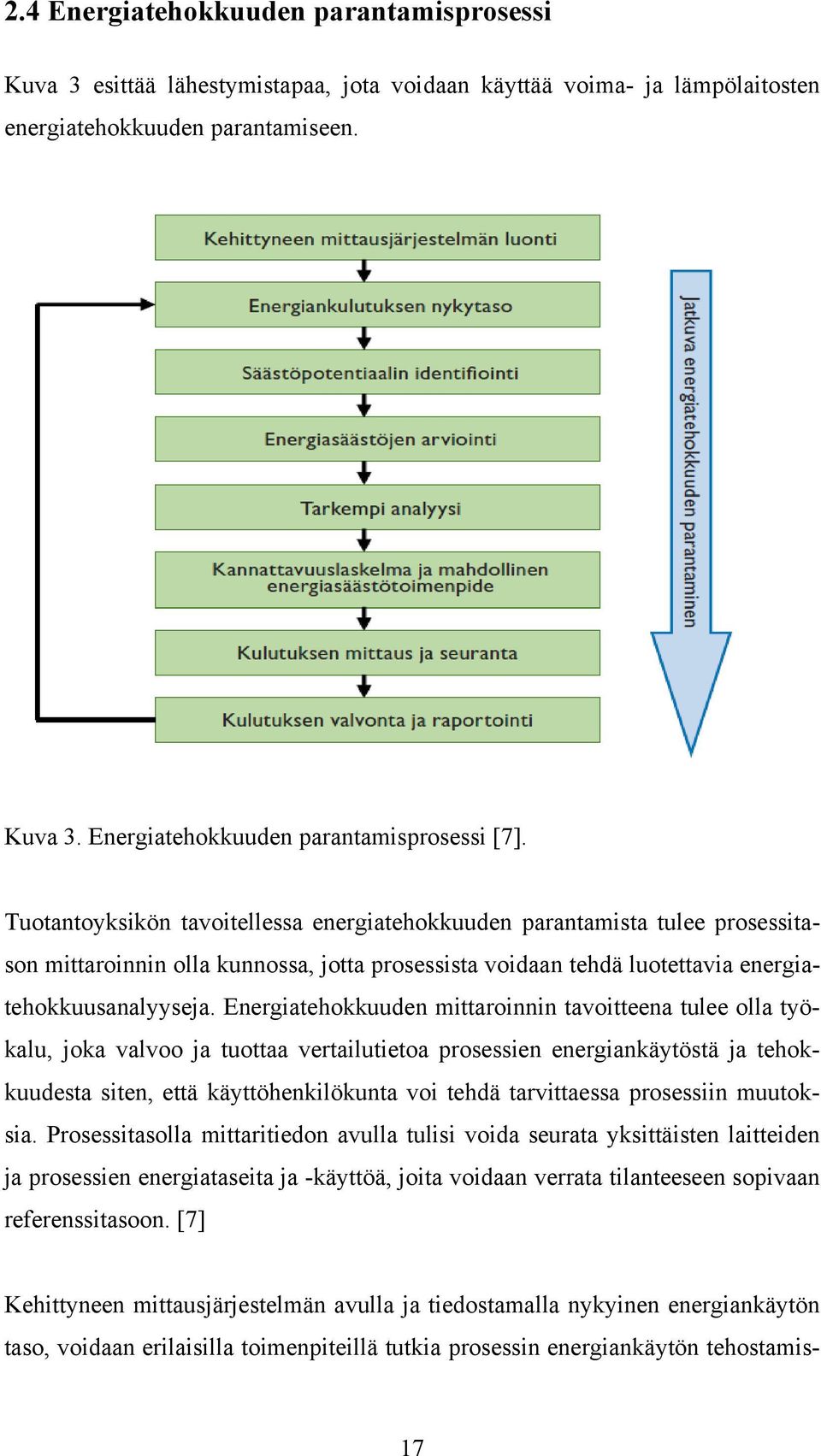 Energiatehokkuuden mittaroinnin tavoitteena tulee olla työkalu, joka valvoo ja tuottaa vertailutietoa prosessien energiankäytöstä ja tehokkuudesta siten, että käyttöhenkilökunta voi tehdä