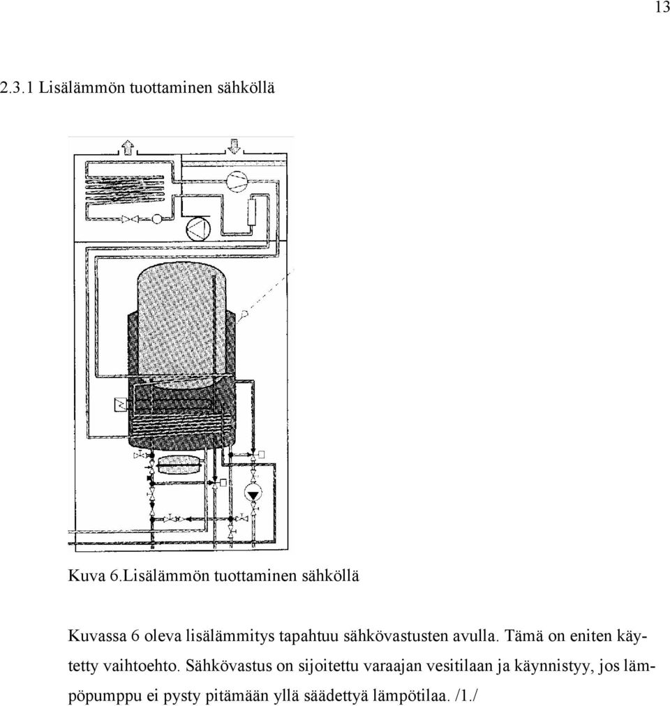 sähkövastusten avulla. Tämä on eniten käytetty vaihtoehto.