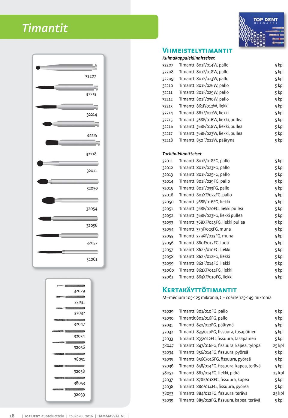 Timantti 368F/016W, liekki, pullea 5 kpl 32216 Timantti 368F/018W, liekki, pullea 5 kpl 32217 Timantti 368F/023W, liekki, pullea 5 kpl 32218 Timantti 830F/021W, päärynä 5 kpl 32218 32011 32050 32054