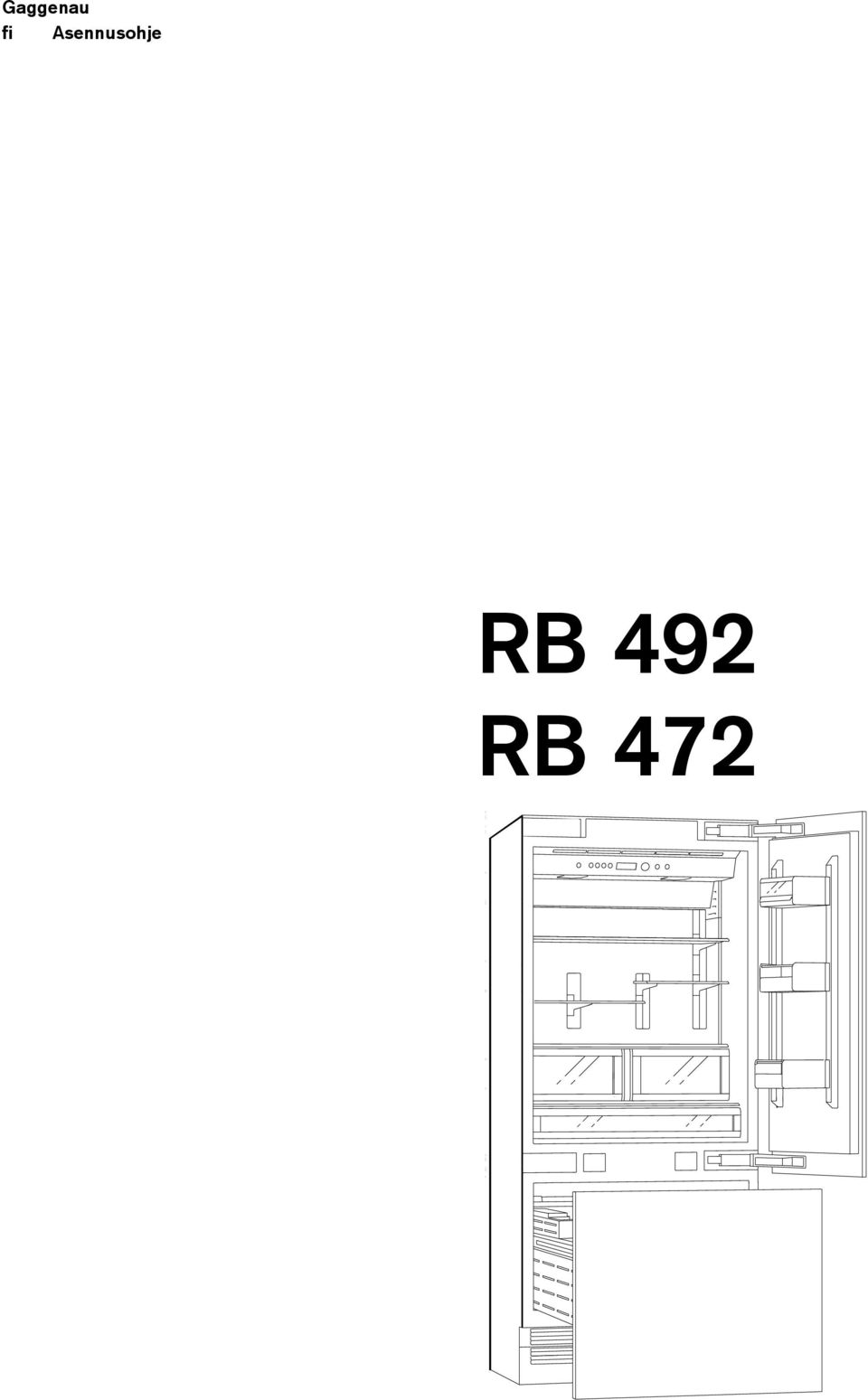 Gaggenau fi Asennusohje RB 492 RB PDF Free Download