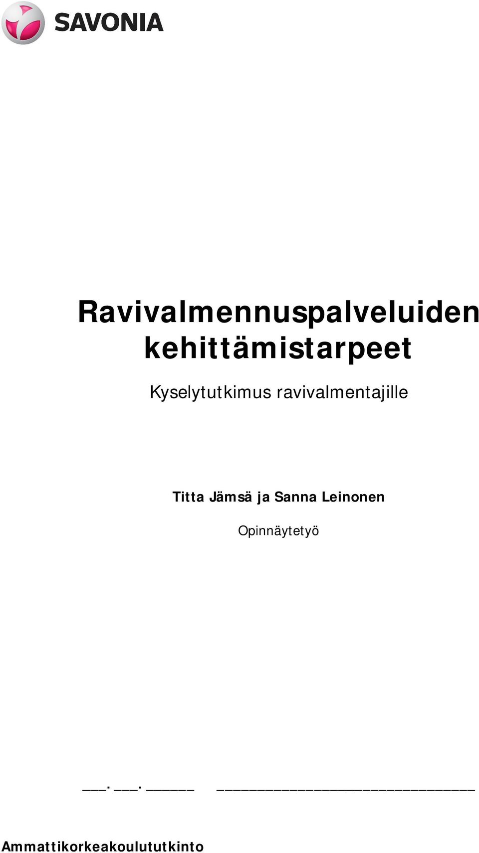 ravivalmentajille Titta Jämsä ja