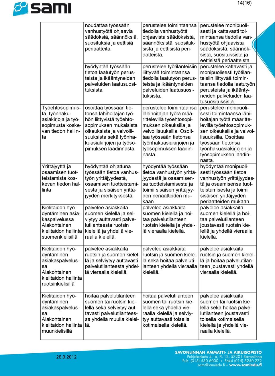 tietoa laatutyön perusteista ja ikääntyneiden palveluiden laatusuosituksista.