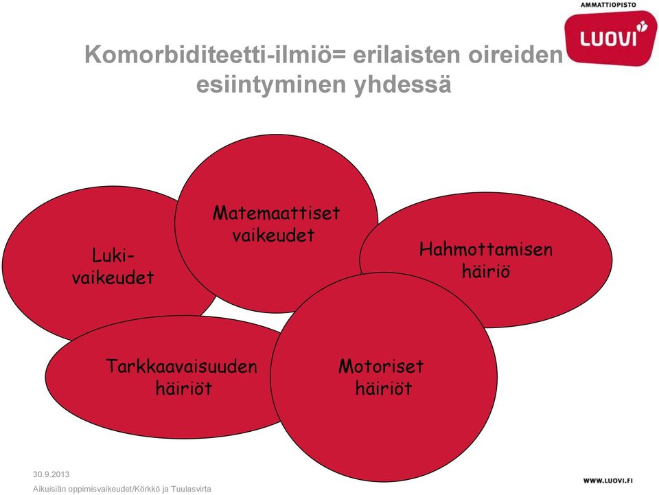 Lukivaikeudet Matemaattiset vaikeudet