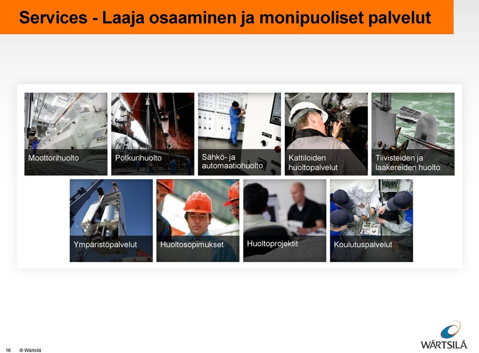 Kattiloiden huoltopalvelut Tiivisteiden ja laakereiden huolto