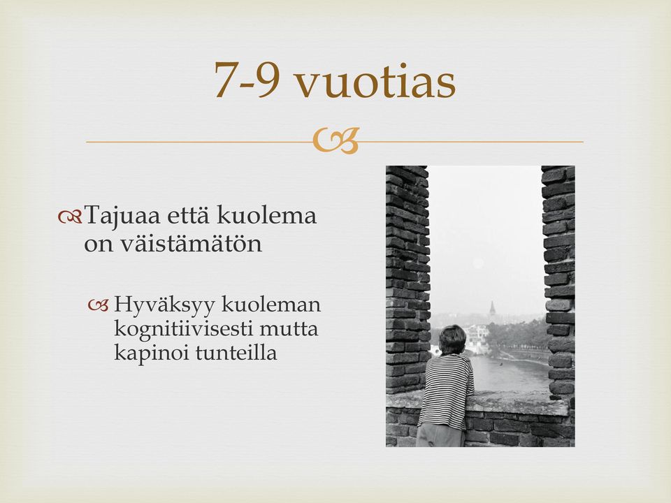 Hyväksyy kuoleman