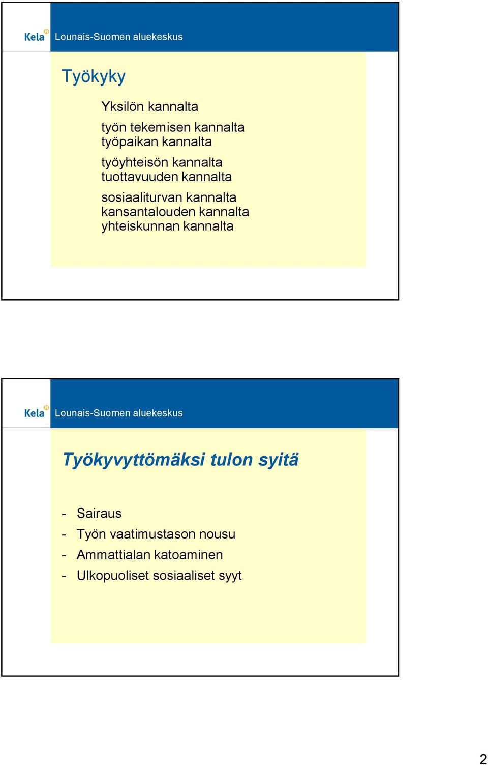 kansantalouden kannalta yhteiskunnan kannalta Työkyvyttömäksi tulon syitä -