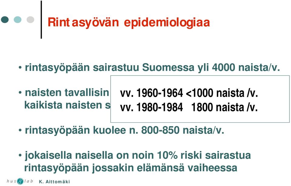 naisten tavallisin syöpä joka vastaa 32.