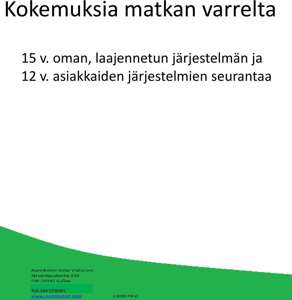 järjestelmän ja 12 v.