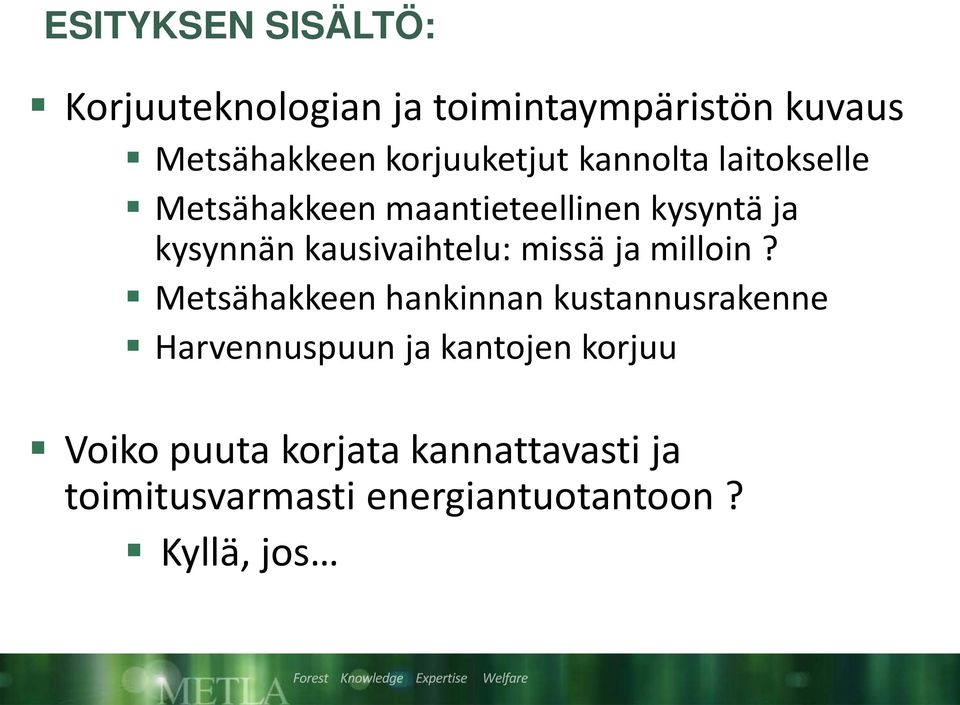 kausivaihtelu: missä ja milloin?