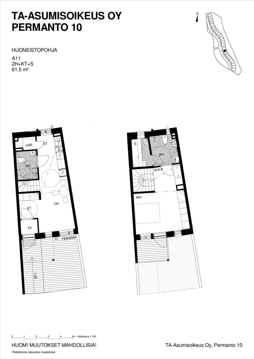 61.5 m² VAR AKV /KV