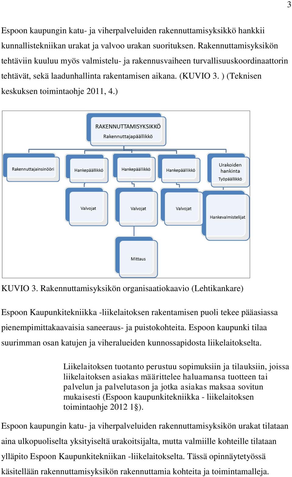 ) (Teknisen keskuksen toimintaohje 2011, 4.) KUVIO 3.