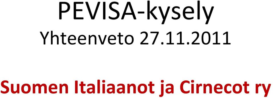 2011 Suomen