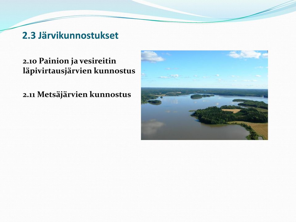 läpivirtausjärvien