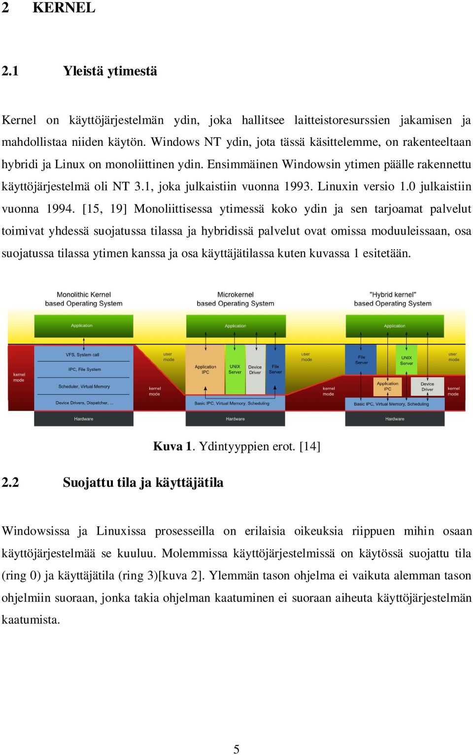 1, joka julkaistiin vuonna 1993. Linuxin versio 1.0 julkaistiin vuonna 1994.